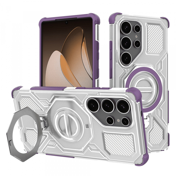 Husa pentru Samsung Galaxy S25 Ultra S938, Techsuit, Carbon Shield Pro, Mov Husa pentru Samsung Galaxy S25 Ultra S938, Techsuit, Carbon Shield Pro, Mov