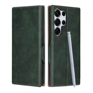 Husa pentru Samsung Galaxy S25 Ultra S938, Techsuit, Safe Wallet Plus, Verde Husa pentru Samsung Galaxy S25 Ultra S938, Techsuit, Safe Wallet Plus, Verde