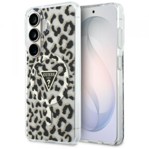 Husa MagSafe pentru Samsung Galaxy S26 S942, Guess, IML Leopard Pattern (Negru) Husa MagSafe pentru Samsung Galaxy S26 S942, Guess, IML Leopard Pattern (Negru)