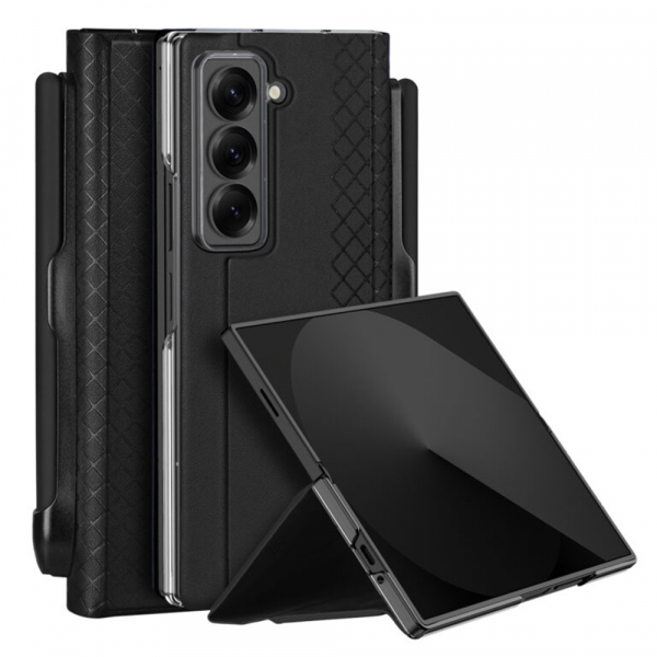 Husa pentru Samsung Galaxy Z Fold Special, DUX DUCIS, Bril (with Pencil Holder), Neagra Husa pentru Samsung Galaxy Z Fold Special, DUX DUCIS, Bril (with Pencil Holder), Neagra
