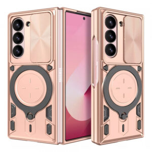 Husa pentru Samsung Galaxy Z Fold6 F956, Techsuit, CamGuard Pro, Rosie Husa pentru Samsung Galaxy Z Fold6 F956, Techsuit, CamGuard Pro, Rosie