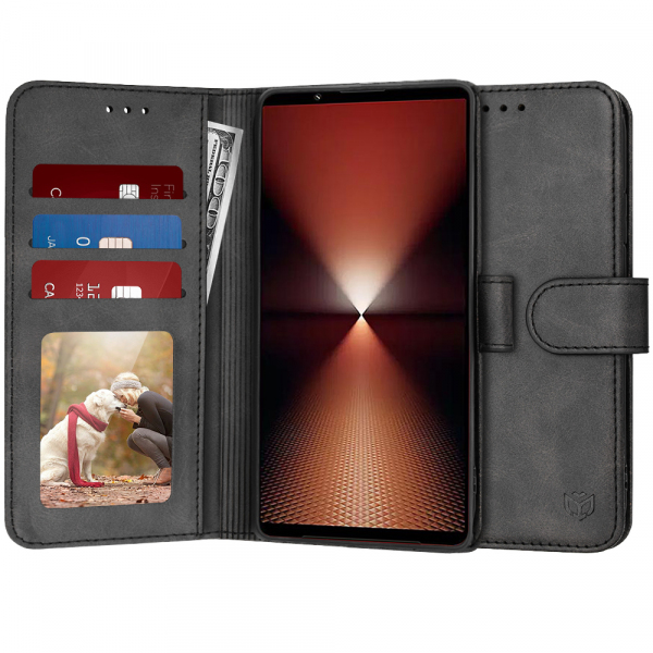 Husa pentru Sony Xperia 1 VI, Techsuit, Diary Book, Neagra Husa pentru Sony Xperia 1 VI, Techsuit, Diary Book, Neagra