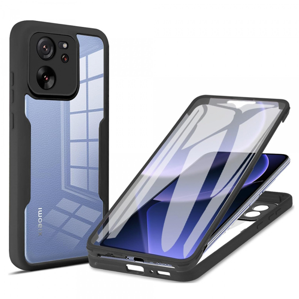 Husa pentru Xiaomi 13T Pro / 13T, Techsuit, ColorVerse 360, Neagra Husa pentru Xiaomi 13T Pro / 13T, Techsuit, ColorVerse 360, Neagra