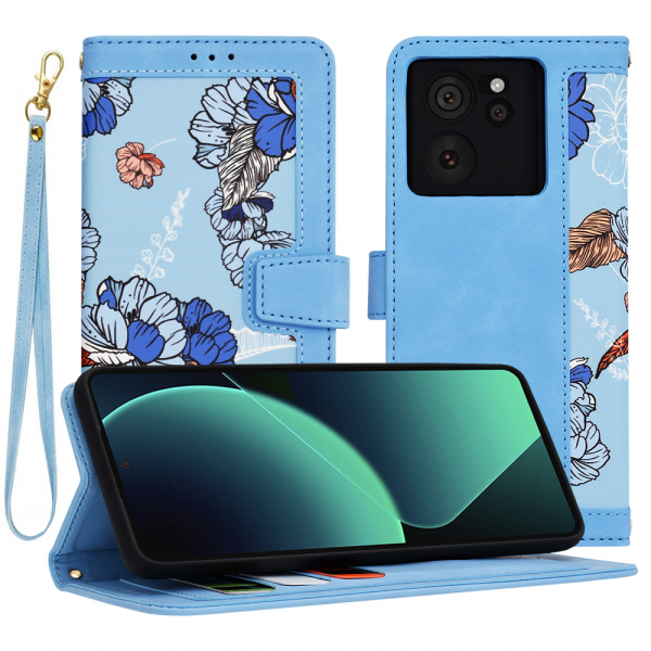 Husa pentru Xiaomi 13T Pro / 13T, Techsuit, FlipCraft, Bleu Husa pentru Xiaomi 13T Pro / 13T, Techsuit, FlipCraft, Bleu