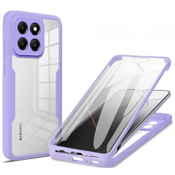 Husa pentru Xiaomi 14, Techsuit, ColorVerse 360, Mov Husa pentru Xiaomi 14, Techsuit, ColorVerse 360, Mov