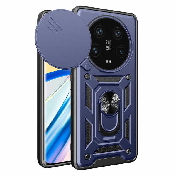 Husa pentru Xiaomi 14 Ultra, Techsuit, CamShield, Albastra Husa pentru Xiaomi 14 Ultra, Techsuit, CamShield, Albastra
