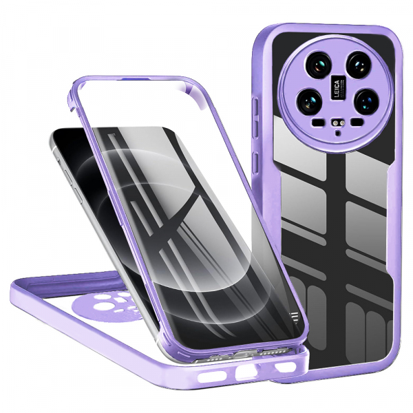 Husa pentru Xiaomi 14 Ultra, Techsuit, ColorVerse 360, Mov Husa pentru Xiaomi 14 Ultra, Techsuit, ColorVerse 360, Mov