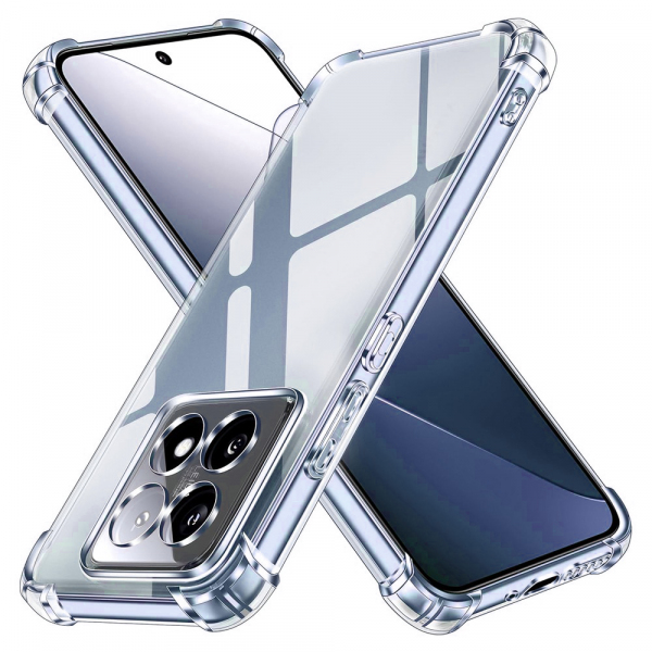 Husa pentru Xiaomi 14T, Techsuit, Shockproof Clear, Transparenta Husa pentru Xiaomi 14T, Techsuit, Shockproof Clear, Transparenta