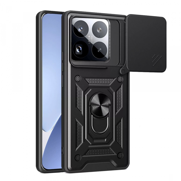 Husa pentru Xiaomi 15 Pro, Techsuit, CamShield, Neagra Husa pentru Xiaomi 15 Pro, Techsuit, CamShield, Neagra