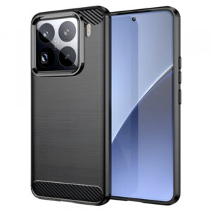 Husa pentru Xiaomi 15 Pro, Techsuit, Carbon, Neagra Husa pentru Xiaomi 15 Pro, Techsuit, Carbon, Neagra