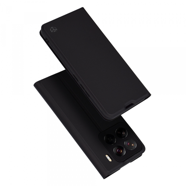 Husa pentru Xiaomi 15 Pro, Techsuit, Magskin Book, Neagra Husa pentru Xiaomi 15 Pro, Techsuit, Magskin Book, Neagra