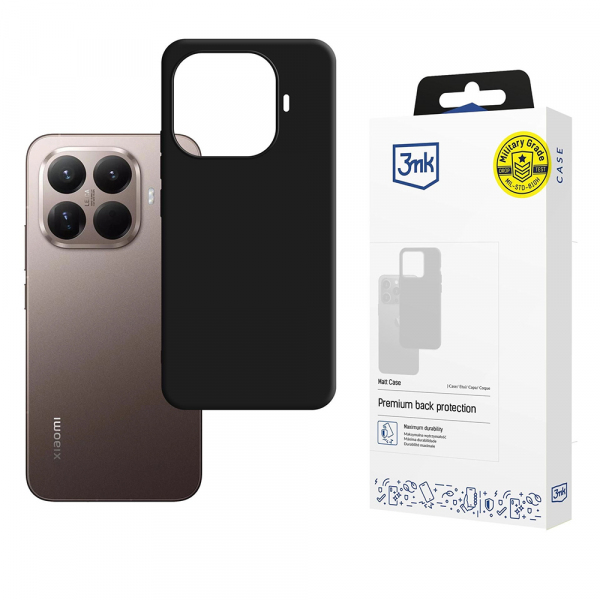 Husa pentru Xiaomi 15T Pro, 3MK, Neagra Mata Husa pentru Xiaomi 15T Pro, 3MK, Neagra Mata