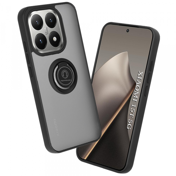 Husa pentru Xiaomi 15T, Techsuit, Glinth, Neagra Husa pentru Xiaomi 15T, Techsuit, Glinth, Neagra