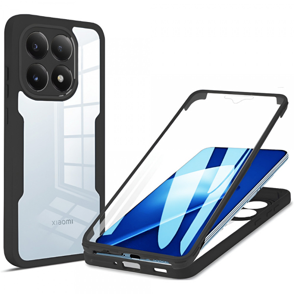 Husa pentru Xiaomi 17, Techsuit, ColorVerse 360, Neagra Husa pentru Xiaomi 17, Techsuit, ColorVerse 360, Neagra