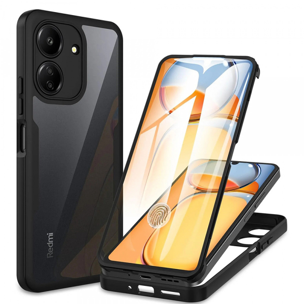 Husa pentru Xiaomi Poco C65 / Redmi 13C, Techsuit, ColorVerse 360, Neagra Husa pentru Xiaomi Poco C65 / Redmi 13C, Techsuit, ColorVerse 360, Neagra