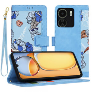 Husa pentru Xiaomi Poco C65 / Redmi 13C, Techsuit, FlipCraft, Bleu Husa pentru Xiaomi Poco C65 / Redmi 13C, Techsuit, FlipCraft, Bleu