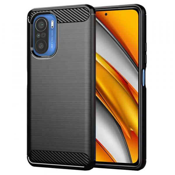 Husa pentru Xiaomi Poco F3 / Mi 11i, Techsuit, Carbon, Neagra Husa pentru Xiaomi Poco F3 / Mi 11i, Techsuit, Carbon, Neagra