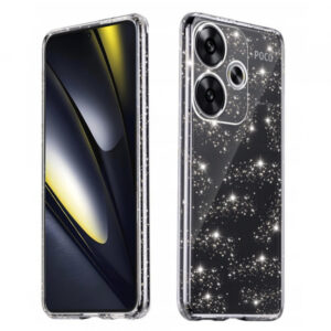 Husa pentru Xiaomi Poco F6, Techsuit, SparkleSkin, Transparenta Husa pentru Xiaomi Poco F6, Techsuit, SparkleSkin, Transparenta