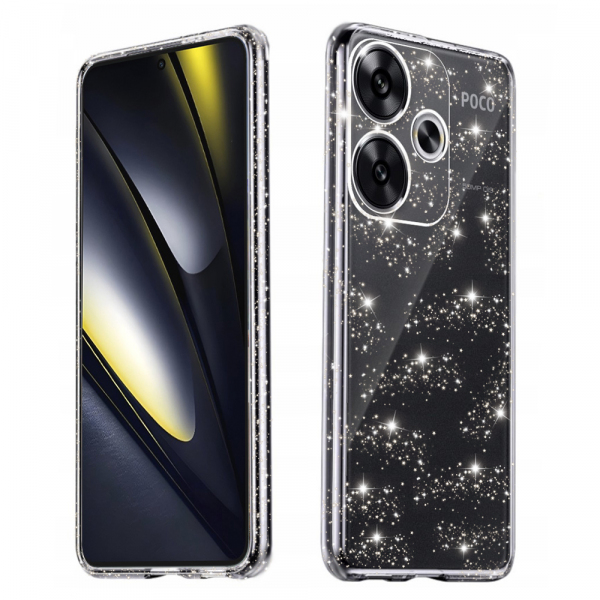 Husa pentru Xiaomi Poco F6, Techsuit, SparkleSkin, Transparenta Husa pentru Xiaomi Poco F6, Techsuit, SparkleSkin, Transparenta