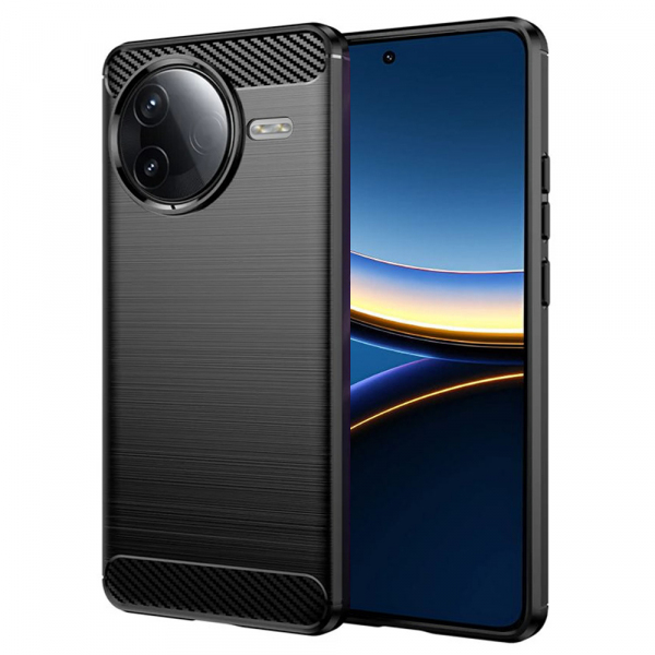 Husa pentru Xiaomi Poco F7 Pro, Techsuit, Carbon, Neagra Husa pentru Xiaomi Poco F7 Pro, Techsuit, Carbon, Neagra