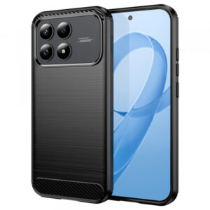 Husa pentru Xiaomi Poco F8 Pro, Techsuit, Carbon, Neagra Husa pentru Xiaomi Poco F8 Pro, Techsuit, Carbon, Neagra