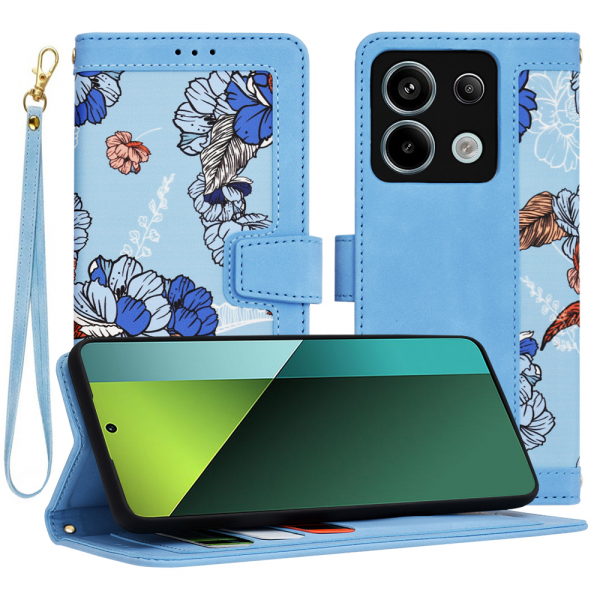 Husa pentru Xiaomi Poco X6 / Note 13 Pro 5G, Techsuit, FlipCraft, Bleu Husa pentru Xiaomi Poco X6 / Note 13 Pro 5G, Techsuit, FlipCraft, Bleu