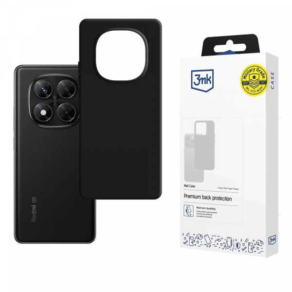Husa pentru Xiaomi Poco X7 / Redmi Note 14 Pro 5G, 3MK, Neagra Mata Husa pentru Xiaomi Poco X7 / Redmi Note 14 Pro 5G, 3MK, Neagra Mata