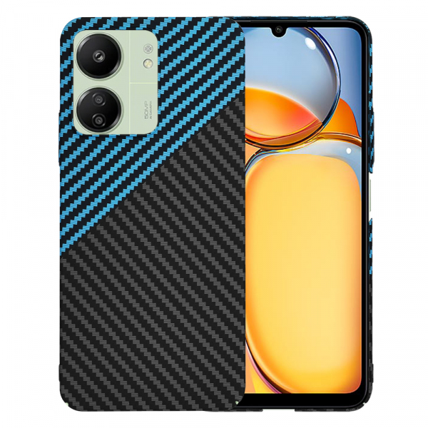 Husa pentru Xiaomi Redmi 13C 5G / 13C / Poco C65, Techsuit, Carbonite FiberShell, Neagra Bleu Husa pentru Xiaomi Redmi 13C 5G / 13C / Poco C65, Techsuit, Carbonite FiberShell, Neagra Bleu