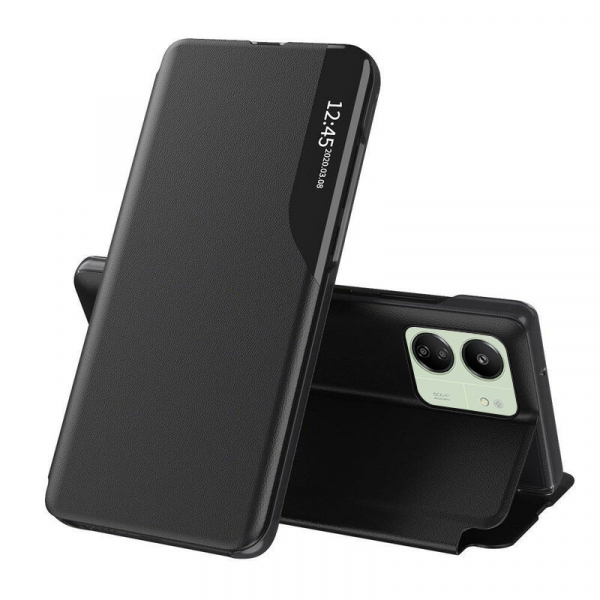 Husa pentru Xiaomi Redmi 13C 5G / 13C / Poco C65, Techsuit, eFold, Neagra Husa pentru Xiaomi Redmi 13C 5G / 13C / Poco C65, Techsuit, eFold, Neagra
