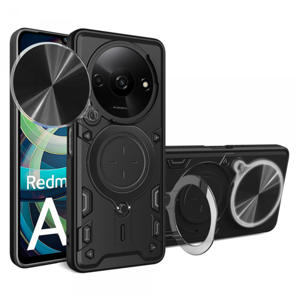 Husa pentru Xiaomi Redmi A3, Techsuit, CamGuard Pro, Neagra Husa pentru Xiaomi Redmi A3, Techsuit, CamGuard Pro, Neagra