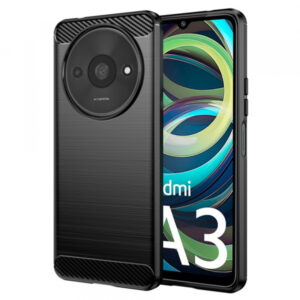 Husa pentru Xiaomi Redmi A3x / A3, Techsuit, Carbon, Neagra Husa pentru Xiaomi Redmi A3x / A3, Techsuit, Carbon, Neagra