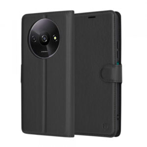 Husa pentru Xiaomi Redmi A3x / A3, Techsuit, Leather Folio, Neagra Husa pentru Xiaomi Redmi A3x / A3, Techsuit, Leather Folio, Neagra