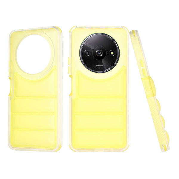 Husa pentru Xiaomi Redmi A3x / A3, Techsuit, Wave Shield, Galbena Husa pentru Xiaomi Redmi A3x / A3, Techsuit, Wave Shield, Galbena