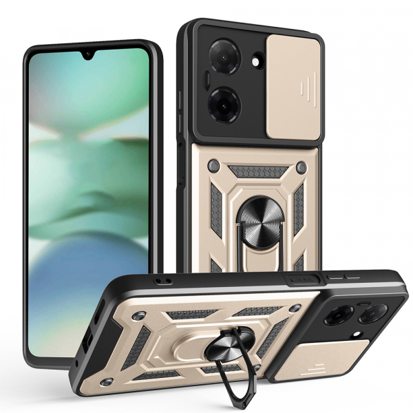 Husa pentru Xiaomi Redmi A5 4G (Regional), Techsuit, CamShield, Aurie Husa pentru Xiaomi Redmi A5 4G (Regional), Techsuit, CamShield, Aurie