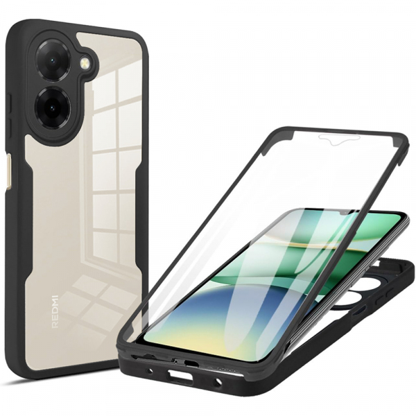 Husa pentru Xiaomi Redmi A5 4G (Regional), Techsuit, ColorVerse 360, Neagra Husa pentru Xiaomi Redmi A5 4G (Regional), Techsuit, ColorVerse 360, Neagra