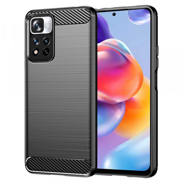 Husa pentru Xiaomi Redmi Note 11 Pro+ 5G, Techsuit, Carbon, Neagra Husa pentru Xiaomi Redmi Note 11 Pro+ 5G, Techsuit, Carbon, Neagra