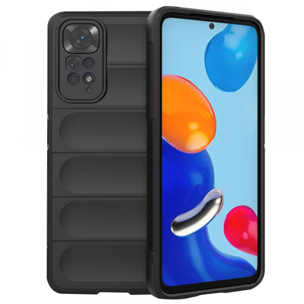 Husa pentru Xiaomi Redmi Note 11S / Note 11, Techsuit, Magic Shield, Neagra Husa pentru Xiaomi Redmi Note 11S / Note 11, Techsuit, Magic Shield, Neagra