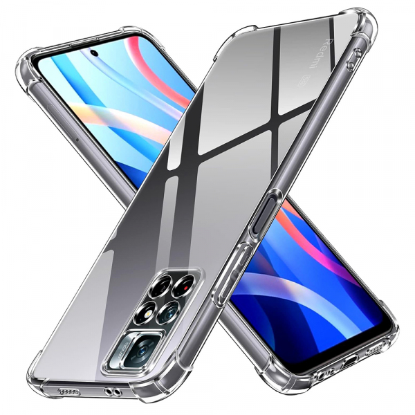 Husa pentru Xiaomi Redmi Note 11S / Note 11, Techsuit, Shockproof Clear, Transparenta Husa pentru Xiaomi Redmi Note 11S / Note 11, Techsuit, Shockproof Clear, Transparenta