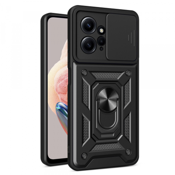 Husa pentru Xiaomi Redmi Note 12 4G, Techsuit, CamShield, Neagra Husa pentru Xiaomi Redmi Note 12 4G, Techsuit, CamShield, Neagra