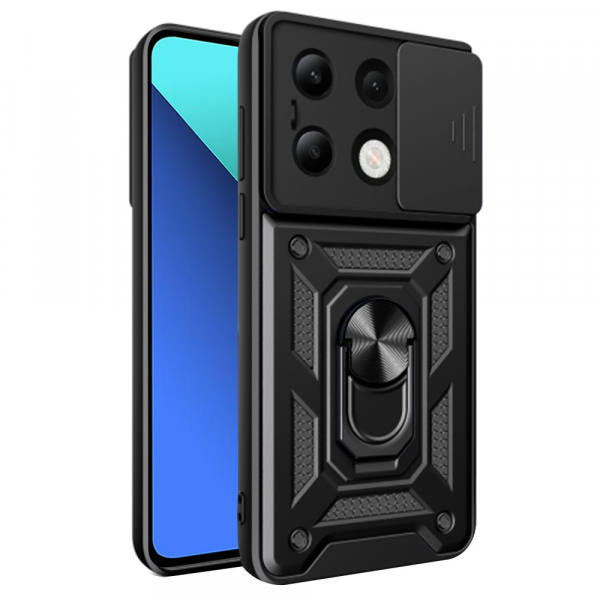 Husa pentru Xiaomi Redmi Note 13 4G, Techsuit, CamShield, Neagra Husa pentru Xiaomi Redmi Note 13 4G, Techsuit, CamShield, Neagra