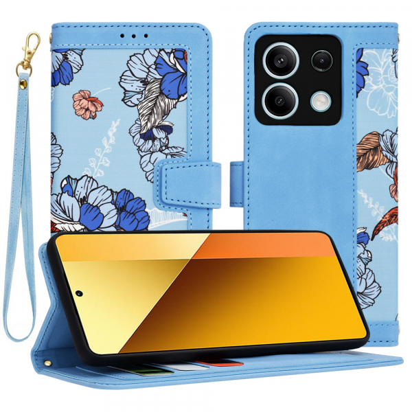 Husa pentru Xiaomi Redmi Note 13 5G, Techsuit, FlipCraft, Bleu Husa pentru Xiaomi Redmi Note 13 5G, Techsuit, FlipCraft, Bleu