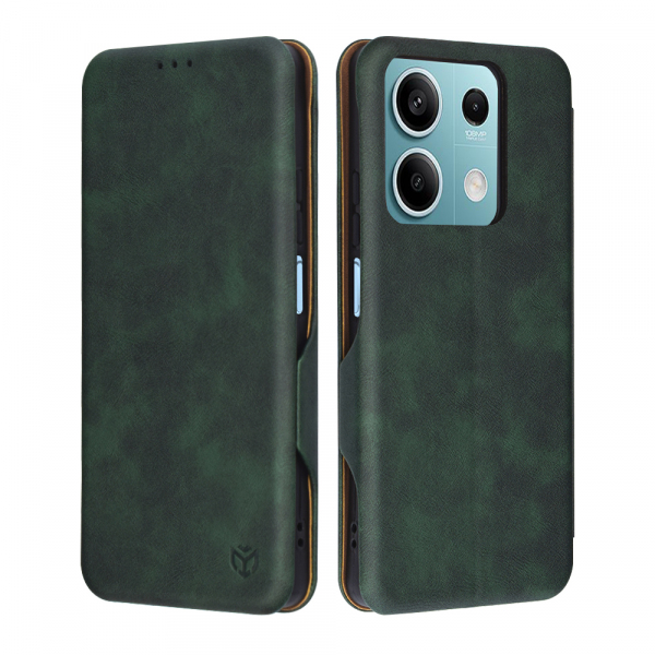 Husa pentru Xiaomi Redmi Note 13 5G, Techsuit, Safe Wallet Plus, Verde Husa pentru Xiaomi Redmi Note 13 5G, Techsuit, Safe Wallet Plus, Verde