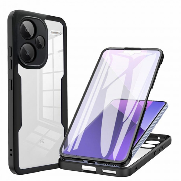 Husa pentru Xiaomi Redmi Note 13 Pro+, Techsuit, ColorVerse 360, Neagra Husa pentru Xiaomi Redmi Note 13 Pro+, Techsuit, ColorVerse 360, Neagra