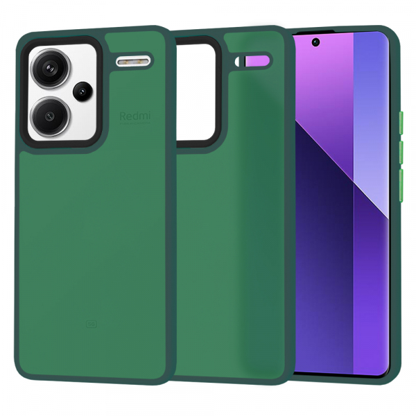 Husa pentru Xiaomi Redmi Note 13 Pro+, Techsuit, HaloFrost, Verde Husa pentru Xiaomi Redmi Note 13 Pro+, Techsuit, HaloFrost, Verde