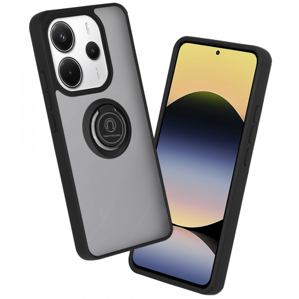 Husa pentru Xiaomi Redmi Note 14 4G (Regional), Techsuit, Glinth, Neagra Husa pentru Xiaomi Redmi Note 14 4G (Regional), Techsuit, Glinth, Neagra