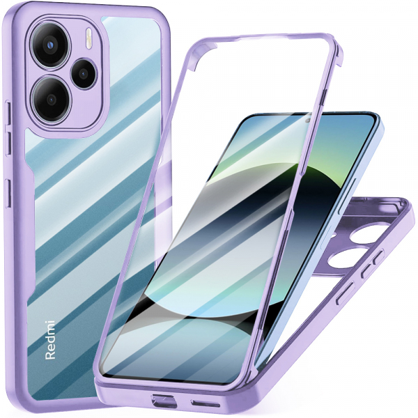 Husa pentru Xiaomi Redmi Note 14 4G (Standard), Techsuit, ColorVerse 360, Mov Husa pentru Xiaomi Redmi Note 14 4G (Standard), Techsuit, ColorVerse 360, Mov