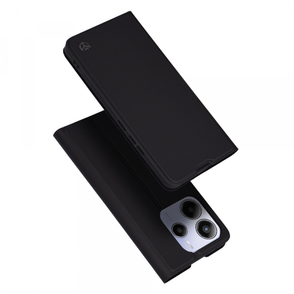 Husa pentru Xiaomi Redmi Note 14 5G, Techsuit, Magskin Book, Neagra Husa pentru Xiaomi Redmi Note 14 5G, Techsuit, Magskin Book, Neagra
