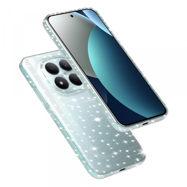 Husa pentru Xiaomi Redmi Note 15 Pro 5G, Techsuit, SparkleSkin, Transparenta Husa pentru Xiaomi Redmi Note 15 Pro 5G, Techsuit, SparkleSkin, Transparenta