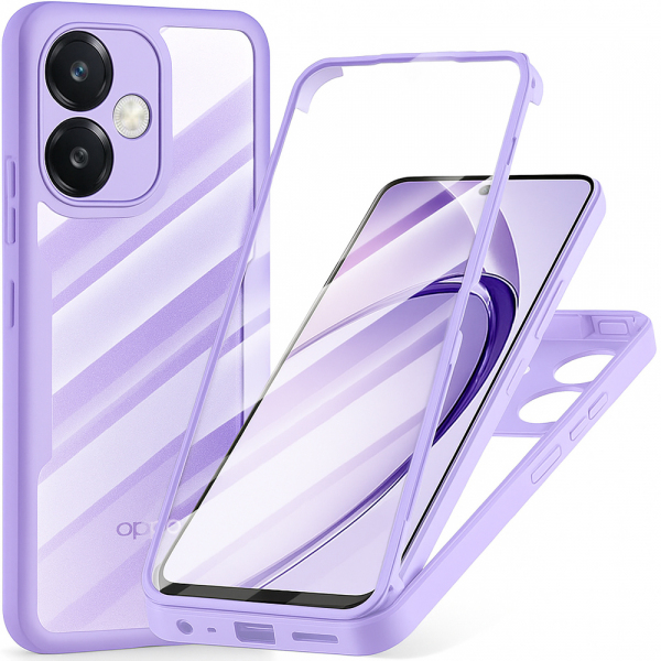 Husa pentru Oppo A3 4G / A3 5G, Techsuit, ColorVerse 360, Mov Husa pentru Oppo A3 4G / A3 5G, Techsuit, ColorVerse 360, Mov
