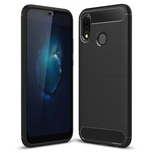 Husa pentru Huawei P20 Lite, OEM, Carbon, Neagra Husa pentru Huawei P20 Lite, OEM, Carbon, Neagra